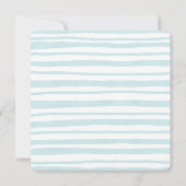 Flat Thank You Card voor de 3e verjaardag. Bedankkaart (Achterkant)