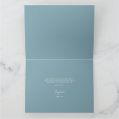 Flat Thank You Card voor een bruidsdouche. Bedankkaart (Binnen)