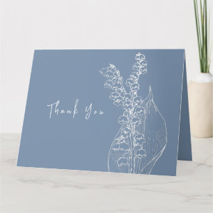 Flat Thank You Card voor een bruidsdouche. Bedankkaart