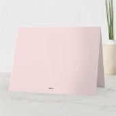 Flat Thank You Card voor een bruidsdouche. Bedankkaart (Achterkant)