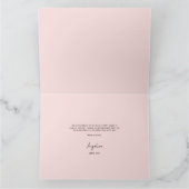 Flat Thank You Card voor een bruidsdouche. Bedankkaart (Binnen)