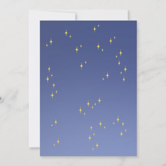 Flat Thank You Card voor je eerste verjaardag Bedankkaart (Achterkant)