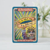 Flat Thank You Note of Encouragement Bedankkaart (Staand voorkant)