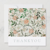 FLAT THANKJE KAART : WILLIAM MORRIS : JASMINE (Voorkant)