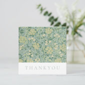 FLAT THANKJE KAART : WILLIAM MORRIS : JASMINE (Staand voorkant)