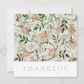 FLAT THANKJE KAART : WILLIAM MORRIS : JASMINE (Voorkant)