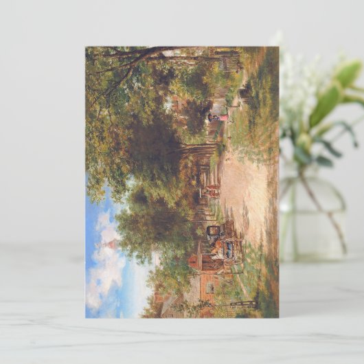 Flat Thanksgiving Card Feestdagenkaart (Staand voorkant)