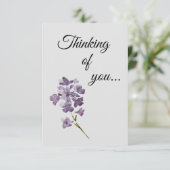 Flat Thinking of You Bloemen Kaart (Staand voorkant)