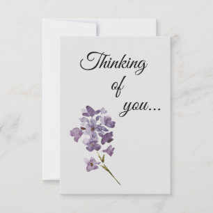 Flat Thinking of You Bloemen Kaart