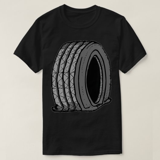 Flat Tire T-shirt (Design voorkant)
