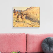 Flat-Top Riders van Edward Borein Canvas Afdruk (Insitu (Woonkamer))