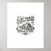 Flat Track Classic Racing Poster (Voorkant)