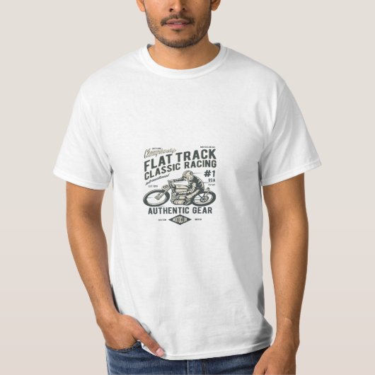 Flat Track Classic Racing T-shirt (Voorkant)