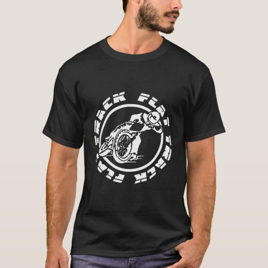 Flat Track Motorcycle Racing Speedway Rider T-shirt (Voorkant)