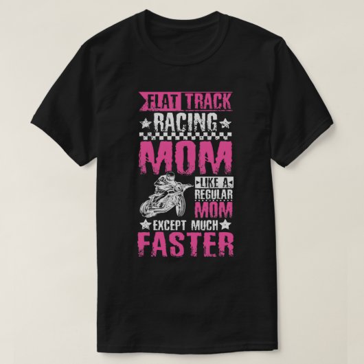 Flat Track Racing Mam T-shirt (Design voorkant)