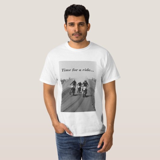 Flat track racing t-shirt (Voorkant volledig)