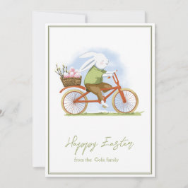Flat vakantie Kaart "Happy Easter" .