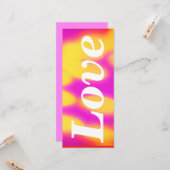 Flat Valentines day card. Kaart (Voorkant / Achterkant in situ)