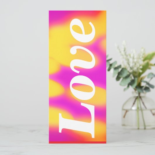 Flat Valentines day card. Kaart (Staand voorkant)