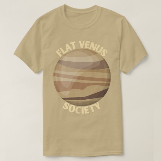 Flat Venus Society Venus Ruimte Exploratie Cadeau T-shirt (Design voorkant)