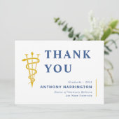 Flat Veterinary Symbool Blue Maize Bedankkaart (Staand voorkant)