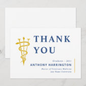 Flat Veterinary Symbool Blue Maize Bedankkaart (Voorkant / Achterkant)