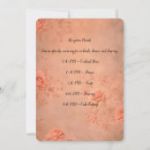 Flat Wedding Invitation Kaart (Achterkant)