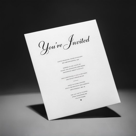 Flat Wedding Uitnodigingen – Elegant & Modern Desi