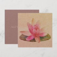 FLAT-WENSKAART: PINK LOTUS