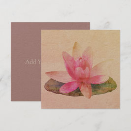 FLAT-WENSKAART: PINK LOTUS KAART