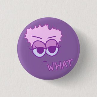 Flat What Button (Violet and Lavender op Iris)
