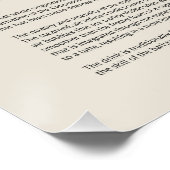 Flat White Coffee Perfect Poster (Hoek)