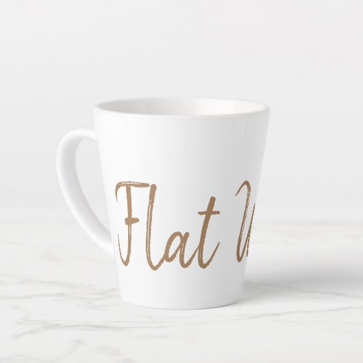 Flat White-koffieliefhebbers espresso Latte Mok (Linkerhoek)