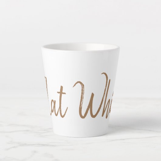 Flat White-koffieliefhebbers espresso Latte Mok (Voorkant)