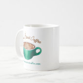 Flat White Latte Cappuccino Coffee Shop House Café Koffiemok (Voorkant links)