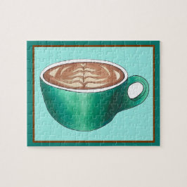 Flat White Latte Cappuccino Coffee Shop House Café Legpuzzel