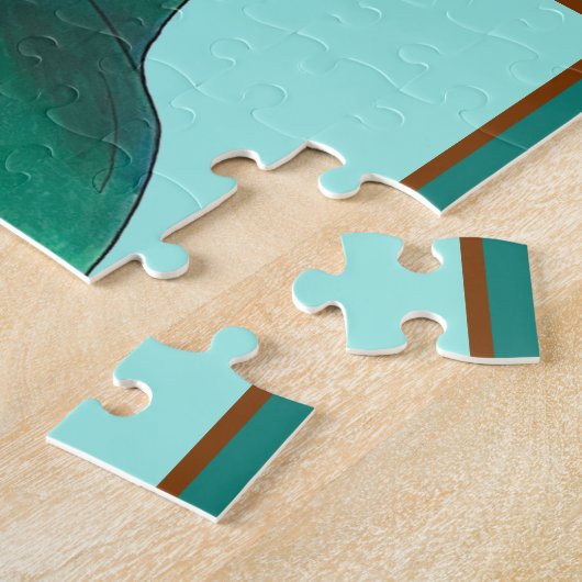 Flat White Latte Cappuccino Coffee Shop House Café Legpuzzel (Zijkant)