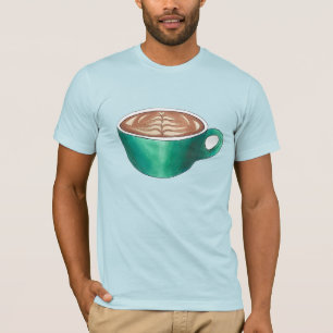 Flat White Latte Cappuccino Coffee Shop House Café T-shirt