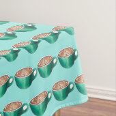 Flat White Latte Cappuccino Coffee Shop House Café Tafelkleed (Voorbeeld)