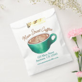 Flat White Latte Cappuccino Koffiezaak Huis Café Bedankzakje (Gezegeld)