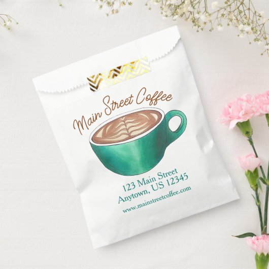 Flat White Latte Cappuccino Koffiezaak Huis Café Bedankzakje (Gezegeld)