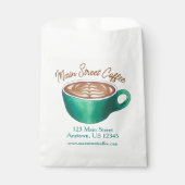 Flat White Latte Cappuccino Koffiezaak Huis Café Bedankzakje (Voorkant)