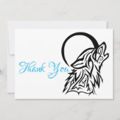 Flat Wolf Dank je wel Bedankkaart (Voorkant)