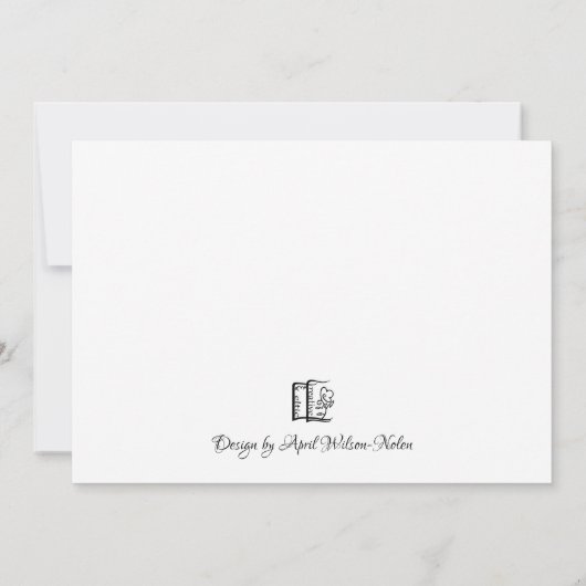 Flat Wolf Dank je wel Bedankkaart (Achterkant)