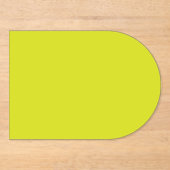 Flat Yellow Background – Back-to-School Texture Acryl Uitnodigingen (Voorkant)