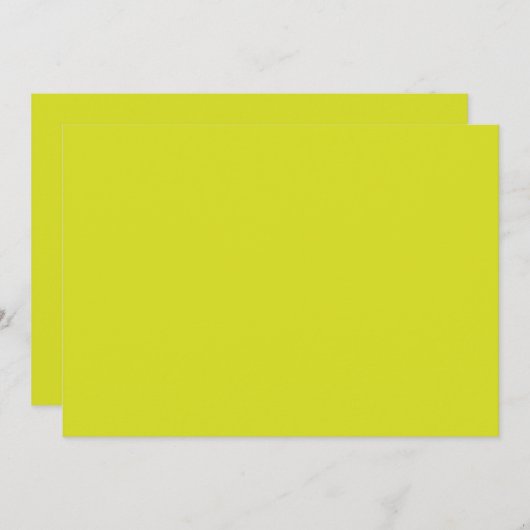 Flat Yellow Background – Back-to-School Texture Feestdagenkaart (Voorkant / Achterkant)