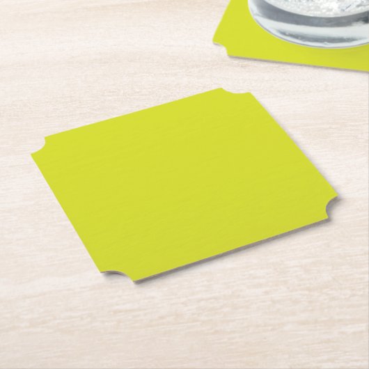 Flat Yellow Background – Back-to-School Texture Kartonnen Onderzetters (Gekanteld)