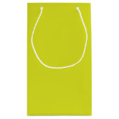 Flat Yellow Background – Back-to-School Texture Klein Cadeauzakje (Achterkant)