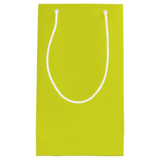 Flat Yellow Background – Back-to-School Texture Klein Cadeauzakje (Voorkant)