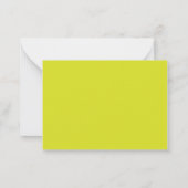 Flat Yellow Background – Back-to-School Texture Notitiekaartje (Achterkant)